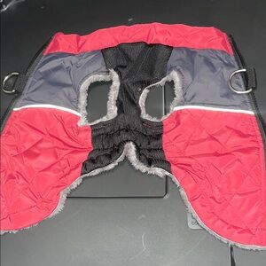 Red and Black Dog Winter Coat